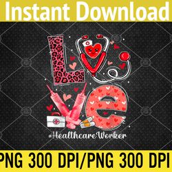 love heart stethoscope healthcare worker funny valentine day  png, digital download