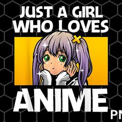 anime gift for teen girls women png, anime merch anime lover girl png