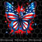 American Flag Butterfly Clipart, American Flag on Butterfly PNG, 4th of July, Independence day Shirt, Cricut, Silhouette PNG - 1.jpg