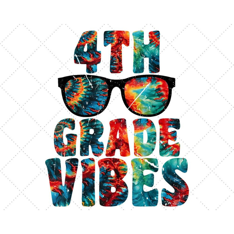 Back To School PNG, 4th Grade Vibes First Day Teacher png Download - 1.jpg