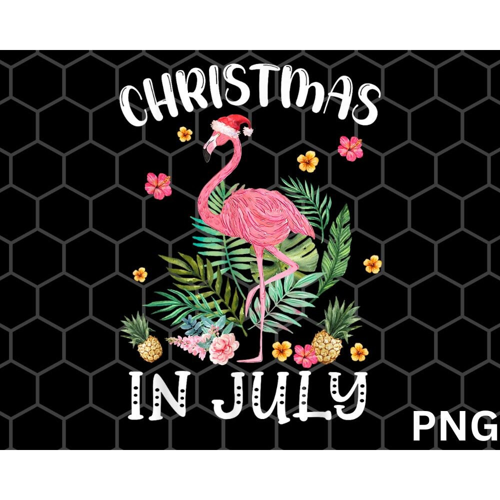 Christmas In July png, Flamingo Beach Summer Party png Download - 1.jpg