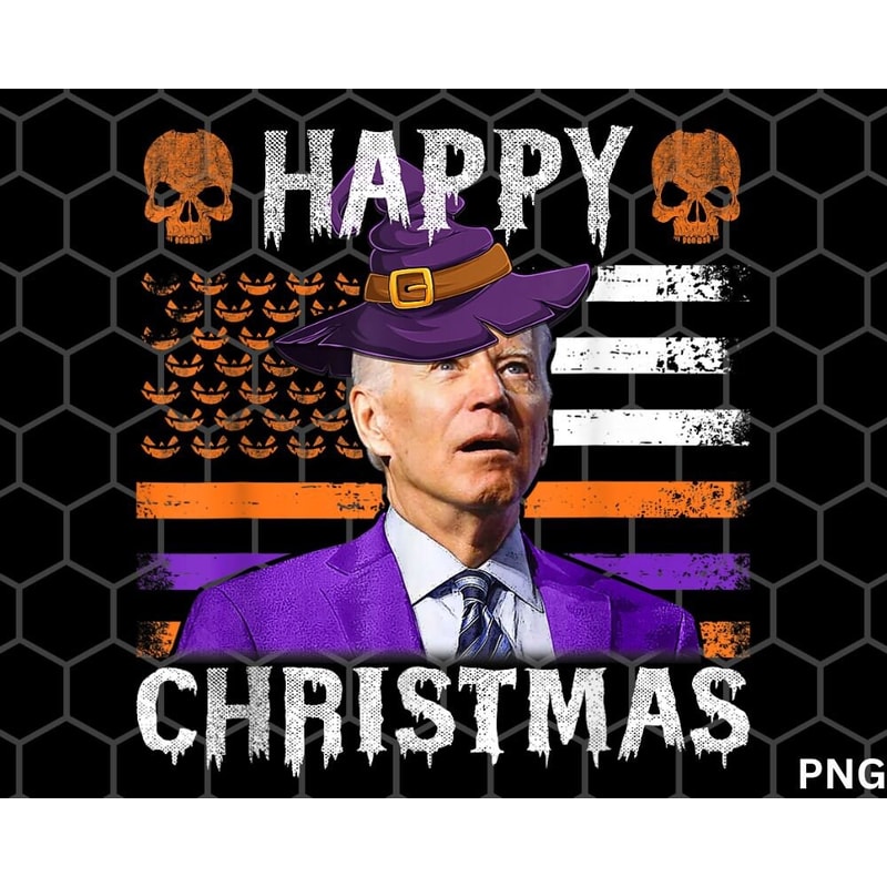 Joe Biden Happy Halloween png, Happy Christmas US Flag png - 1.jpg