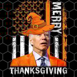 joe biden happy halloween png, merry thanksgiving us flag png