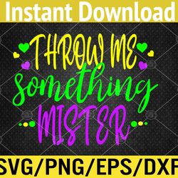 throw me something mister, ladies mardi gras beads svg, eps, png, dxf, digital download