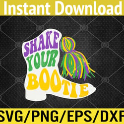 mardi gras shake your bootie majorette boots svg, eps, png, dxf, digital download