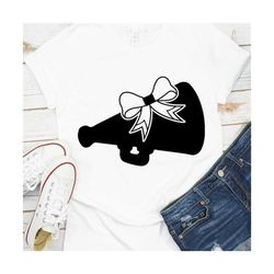 cheer ribbon svg, cheerleading svg, cheer svg, megaphone svg, cheer team, cheerleader girl svg, cheer mom svg, cut file