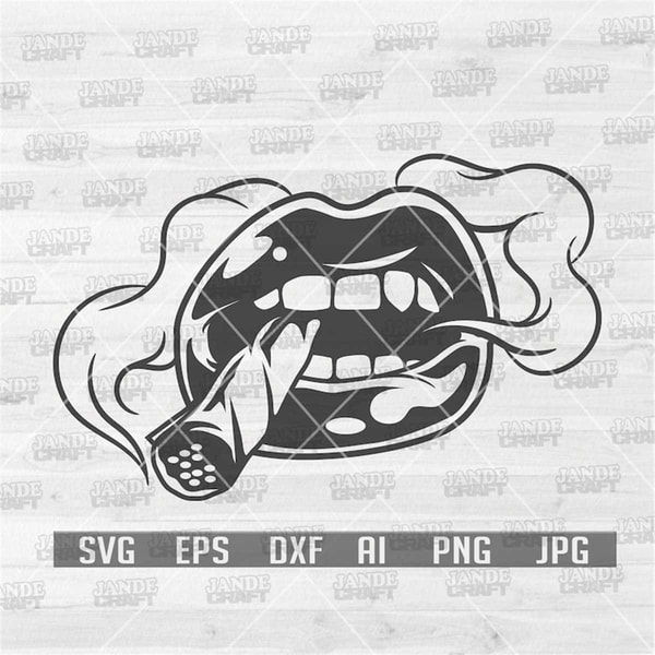 Sexy Lips Smoking Joint svg | Smoking Marijuana svg | Smokin - Inspire ...