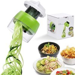 Handheld Spiralizer Vegetable Fruit Slicer Adjustable Spiral Grater