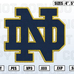 notre dame fighting irish embroidery file, ncaa teams embroidery designs, machine embroidery design file