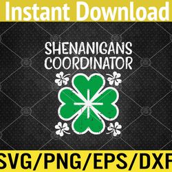 shenanigans coordinator funny st patricks day teacher svg, eps, png, dxf, digital download