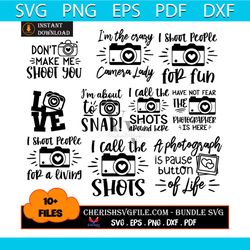 camera bundle svg, 10 files for photographer bundle svg