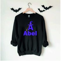 girls halloween name shirt, custom halloween witch shirt, personalized halloween sweatshirt, toddler halloween name shir