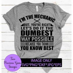 im the mechanic, but your right, lets do it the dumbest way possible because you think you know best. digital image.funn