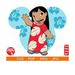 lilo hawai disneyland svg lilo and stitch svg ears svg png clipart cricut design svg pdf jpg png cut file cricut silhoue