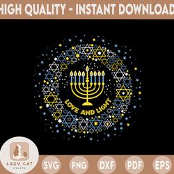 love and light hanukkah png, jew menorah jewish chanukah png, love and light menorah hanukkah, hanukkah jewish holiday