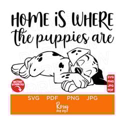 home is where the puppies are svg, villains disneyland ears svg, 101 dalmatians disneyland ears svg clipart svg, cut fil