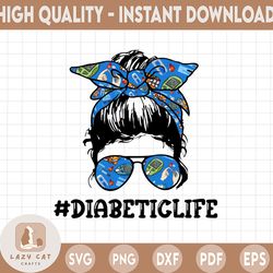 diabetes warrior png, diabetes awareness sublimation design ,diabeticlife t1 diabetes png, type 1 diabetes blue messy