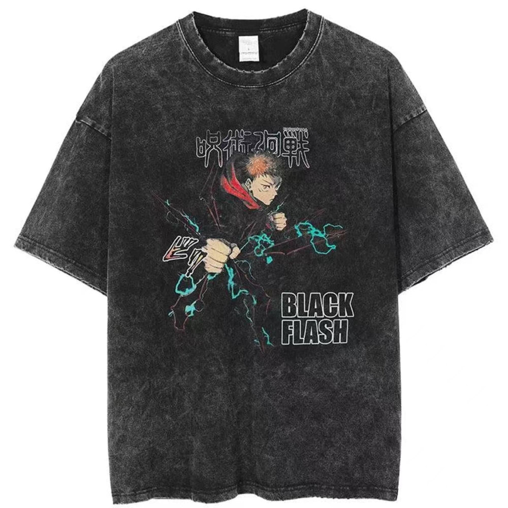 Anime Oversized Washed Y2K T Shirt, Harajuku Manga Anime Hunter Shirt, Japanese Streetwear Clothing, Gift for Friend, Anime Hoodie - 4.jpg
