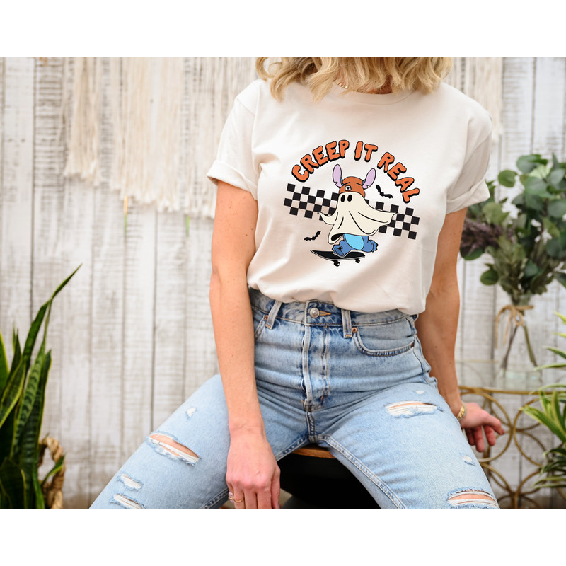 Creep It Realy Mickey Funny Halloween Sweatshirt, Spooky Season Autumn Fall Clothing Halloween Gift, Spooky Vibes Cute Ghosts Shirt - 2.jpg