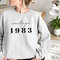 CUSTOM 1983 Sweatshirt, 1983 birthday shirt for her, Personalized 40th Birthday Gift, Anniversary Gift For Women, Vintage Sweatshirt 40th - 2.jpg