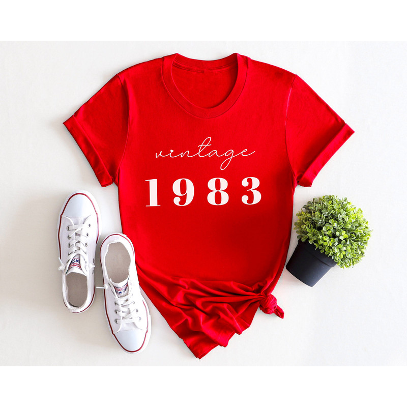 CUSTOM 1983 Sweatshirt, 1983 birthday shirt for her, Personalized 40th Birthday Gift, Anniversary Gift For Women, Vintage Sweatshirt 40th - 5.jpg