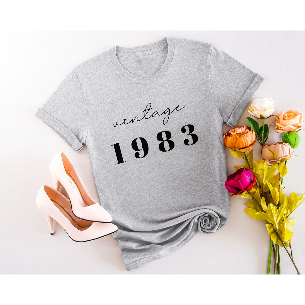 CUSTOM 1983 Sweatshirt, 1983 birthday shirt for her, Personalized 40th Birthday Gift, Anniversary Gift For Women, Vintage Sweatshirt 40th - 6.jpg