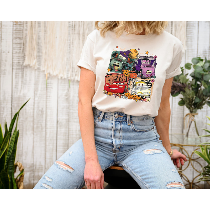 Lightning McQueen Cars On The Road Disneyworld Shirts, Disneyland Cars Movie Sweatshirt, Cars Character Cartoon Lightning MC Queen Tee - 2.jpg