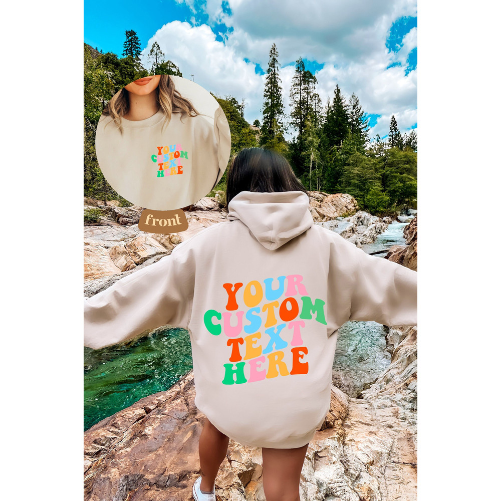 Preppy on Back Sweatshirt, Aesthetic Trendy Hoodie, Your Custom Text Here Vsco Shirt, Personalized Gift for Her, Y2k Oversized Hoodie - 1.jpg