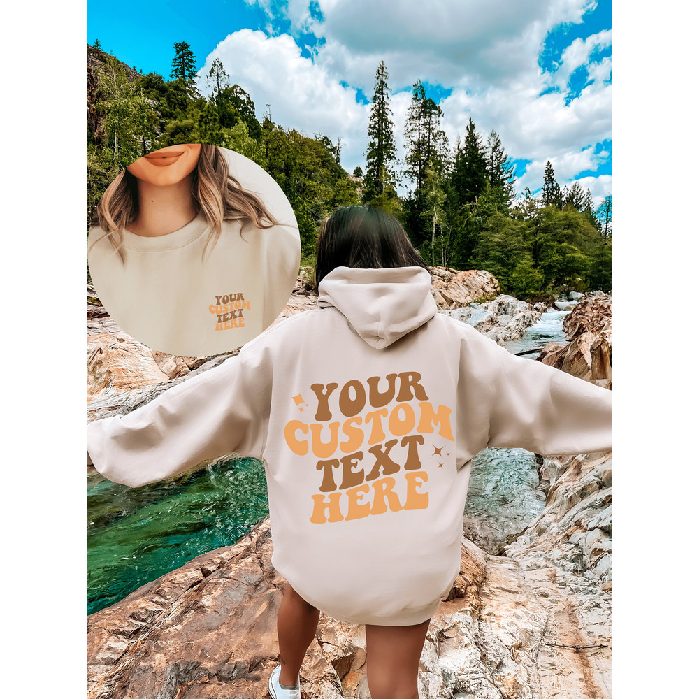Preppy on Back Sweatshirt, Aesthetic Trendy Hoodie, Your Custom Text Here Vsco Shirt, Personalized Gift for Her, Y2k Oversized Hoodie - 3.jpg