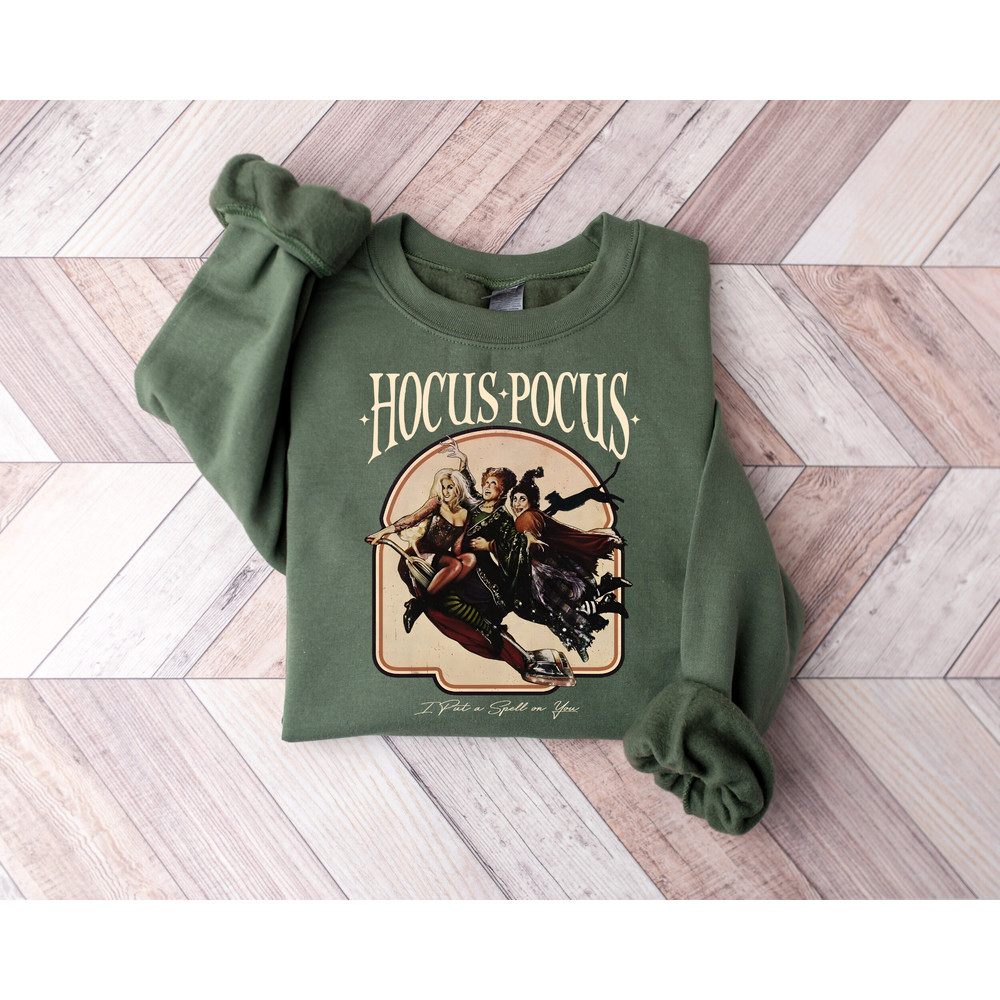 Retro Halloween Witch Movie Sweatshirt, Spooky Vibes Witches Autumn Hoodie, Witches Spooky Season Halloween Gift, Cozy Fall Tee - 2.jpg