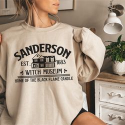 sanderson witch museum hocus pocus halloween sweatshirt, spooky season sanderson sisters witches aut
