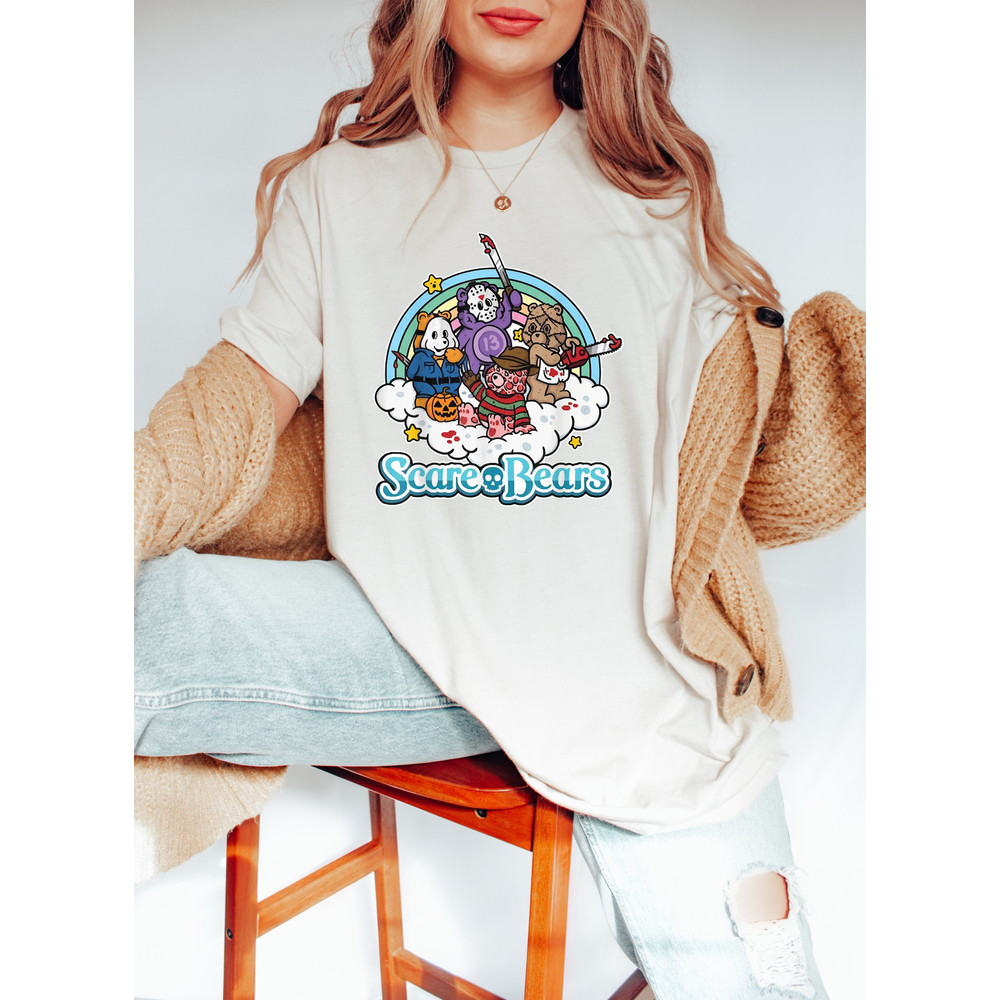 Scare Bears Retro Scary Halloween Sweatshirt, Serial Killers Cute Halloween Spooky Season T-Shirt, Autumn Fall Horror Movie Characters Shirt - 5.jpg