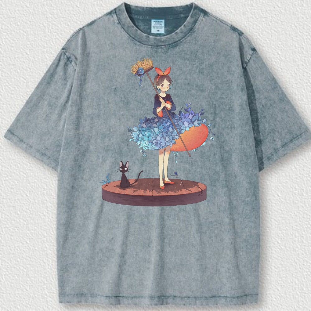 Vintage Studio Ghibli Y2K Shirt, Spirited Away Acid Wash T shirt, Kiki Ghibli Anime Sweatshirt, Princess Mononoke Shirt, Totoro Sweatshirt - 5.jpg