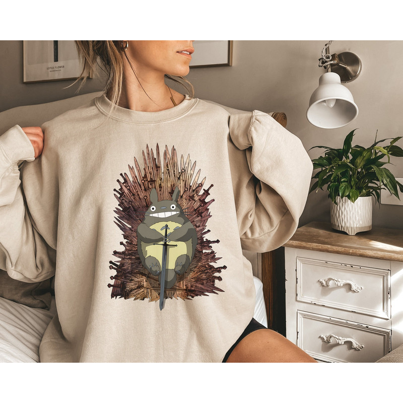 Vintage Totoro Y2K Shirt, Studio Ghibli Washed Acid T Shirt, My Neighbor Totoro, Calcifer Shirt, Spirited Away Ghibli Sweatshirt - 1.jpg