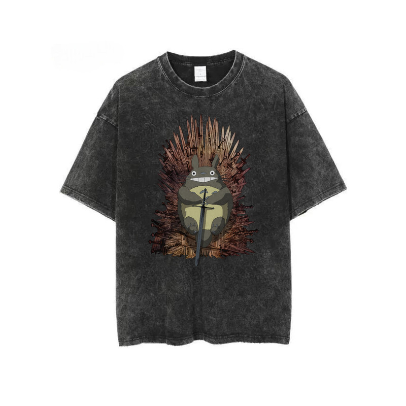 Vintage Totoro Y2K Shirt, Studio Ghibli Washed Acid T Shirt, My Neighbor Totoro, Calcifer Shirt, Spirited Away Ghibli Sweatshirt - 2.jpg