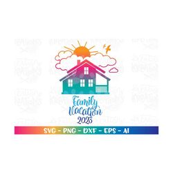 family vacation svg custom family name svg customized print decal cut cutting file silhouette cricut cameo instant downl
