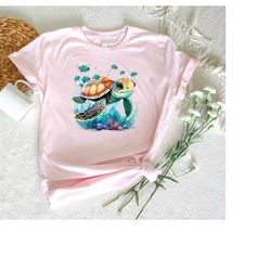 cute sea turtle shirt, gift for best friend shirts, unisex beach shirt, save the turtles gift shirts, summer cruise shir