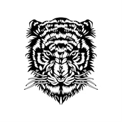 tiger head svg, digital file tiger head for printing on t-shirts, file for paper cutting, dxf, png, dxf, tiger head clip