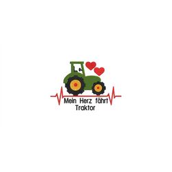 My heart drives tractor 4 sizes, 10x10, 13x18, 16x26 and 20x26 frames