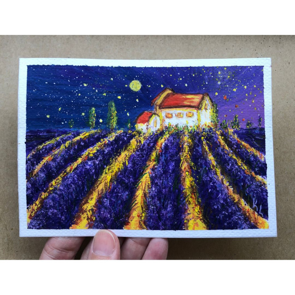 Lavender Field, Landscape France, Provence Painting .jpg