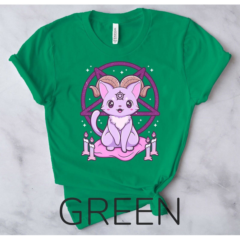 Kawaii Pastel Goth Krampus Cute Creepy Gothic Premium - Unisex Form T-Shirt2.jpg