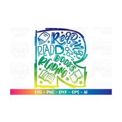 reading letter r hand drawn svg reading week books quotes book sayings reading print iron on cut files cricut silhouette