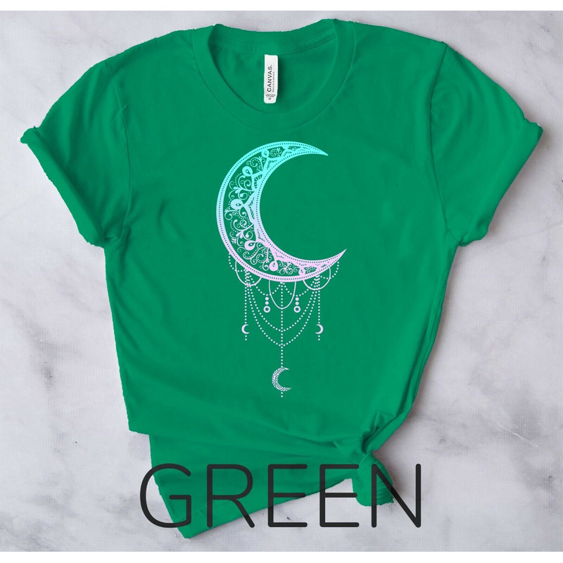 Occult Pastel Goth - Soft Goth Aesthetic Clothes Crescent - Unisex Form T-Shirt2.jpg