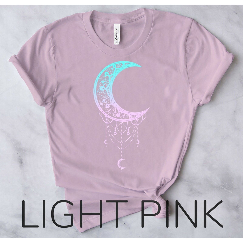 Occult Pastel Goth - Soft Goth Aesthetic Clothes Crescent - Unisex Form T-Shirt4.jpg