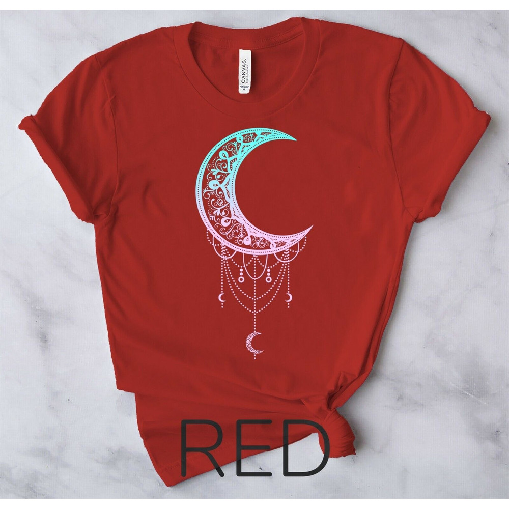 Occult Pastel Goth - Soft Goth Aesthetic Clothes Crescent - Unisex Form T-Shirt6.jpg