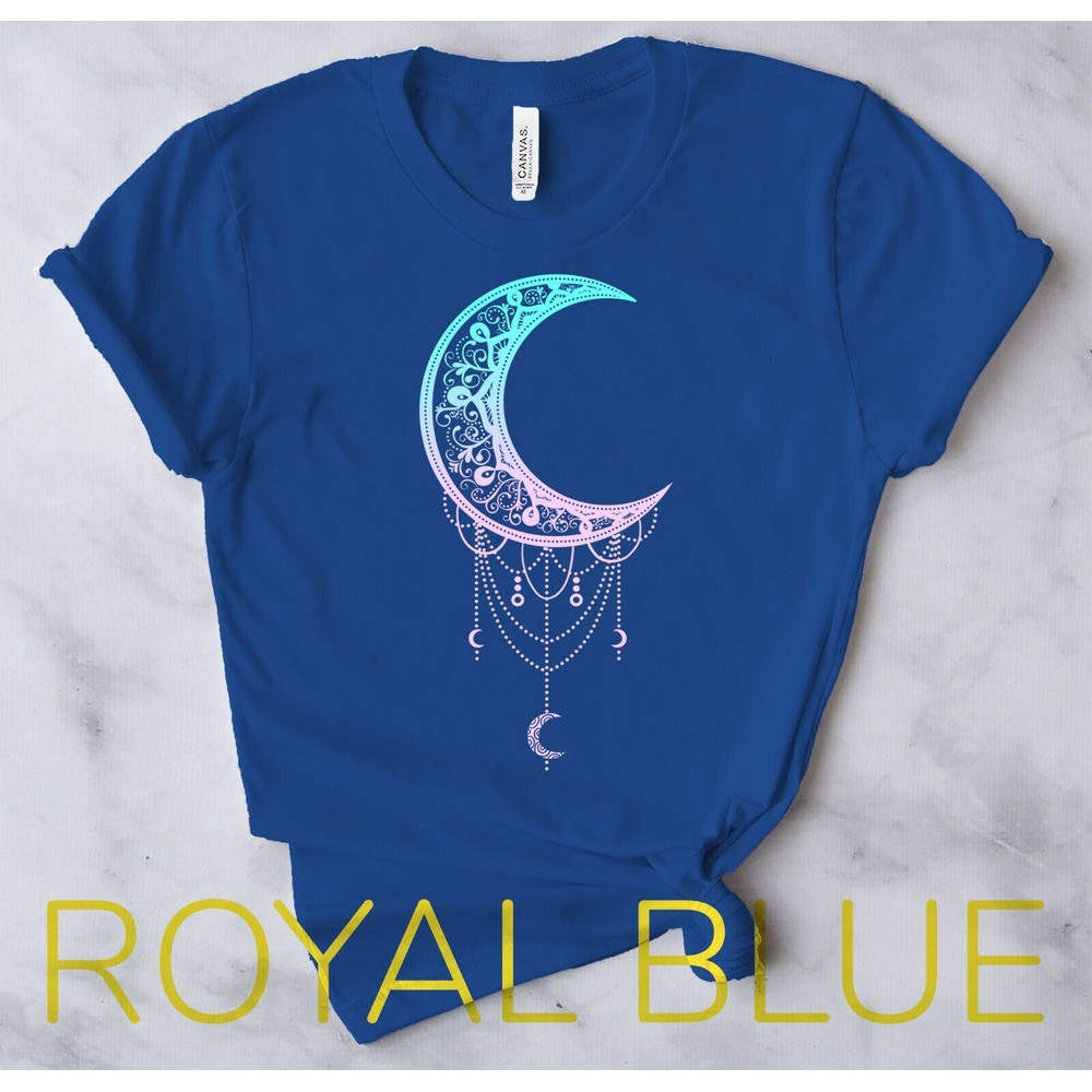 Occult Pastel Goth - Soft Goth Aesthetic Clothes Crescent - Unisex Form T-Shirt7.jpg