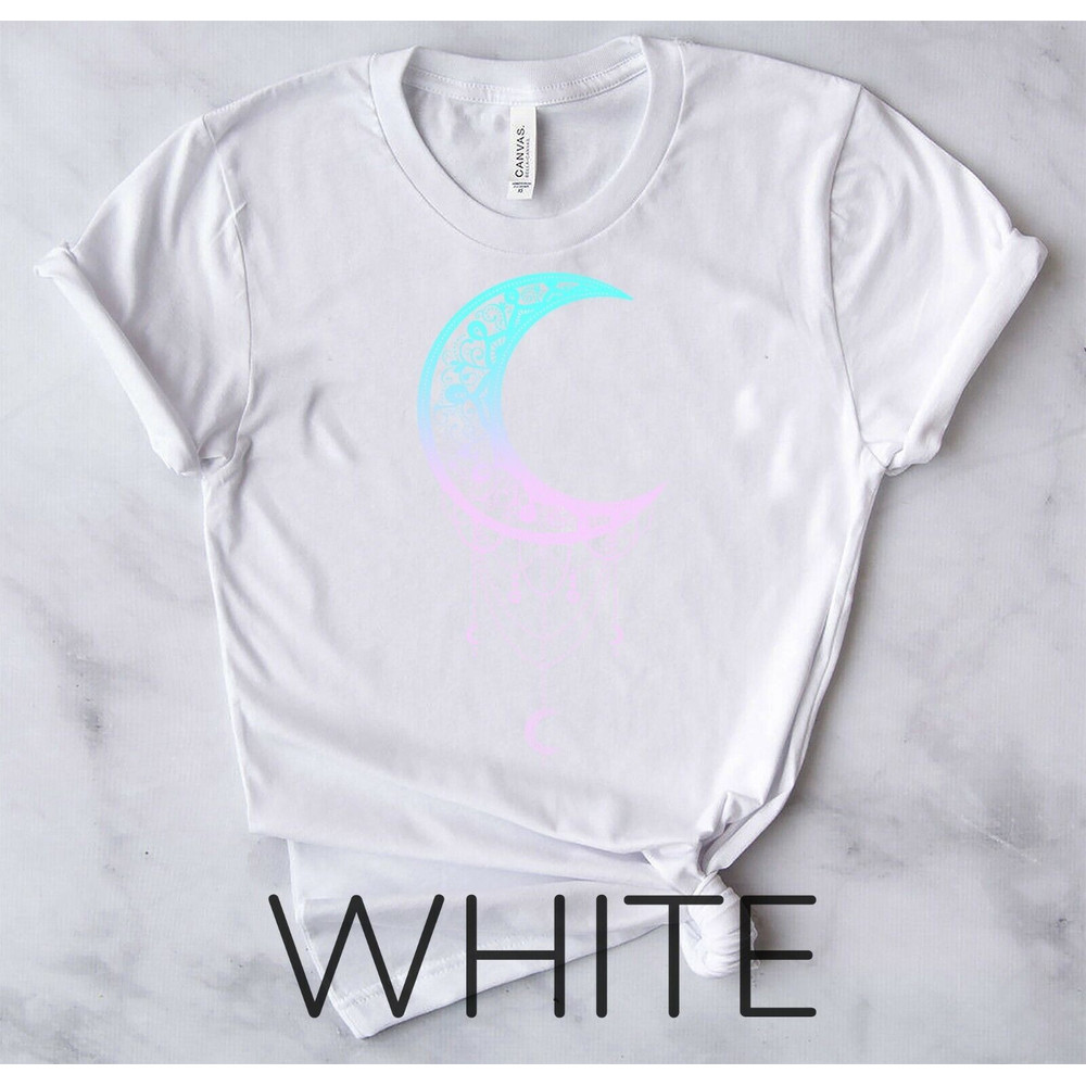 Occult Pastel Goth - Soft Goth Aesthetic Clothes Crescent - Unisex Form T-Shirt8.jpg