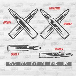 Bullets - 4 Versions | Svg Files | Bullets Clipart | Bullets Cut Files | Ammo Svg | Bullets Png | Bullets Stencil | Ammo