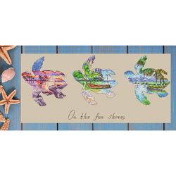Cross stitch pattern pdf On the far shores pattern pdf design for embroidery