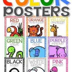 Color Posters English & Spanish